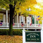 The exterior of the Middlebury Inn.